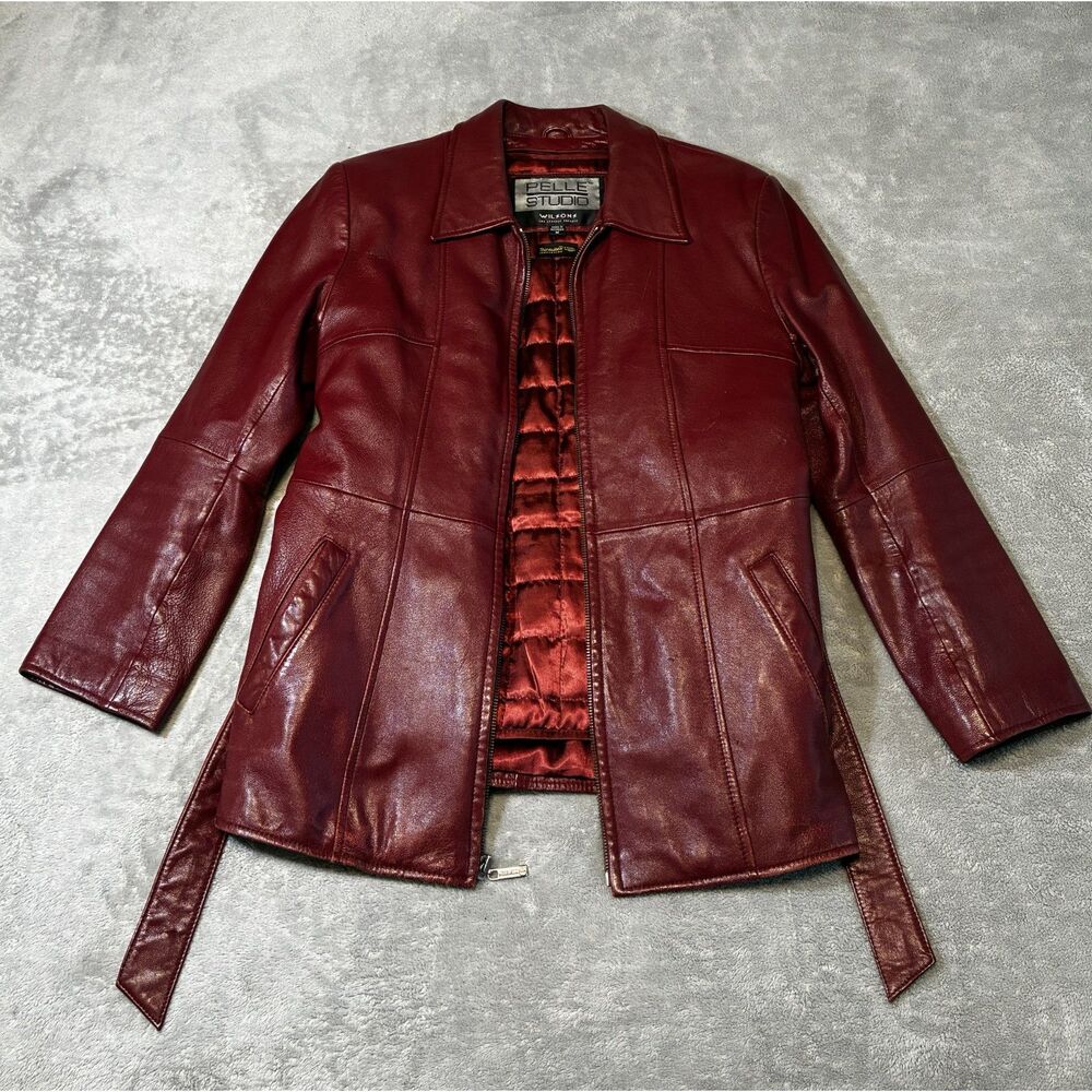 Wilson's Pelle Studio Re Leather Jacket Medium Full Zip